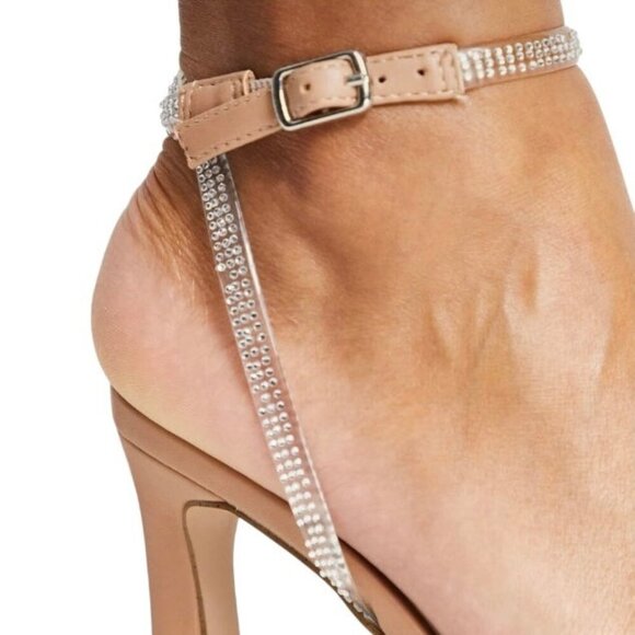 MADDEN GIRL TASHAA Women's Ankle Strap Stiletto Heel Sandals Nude - Picture 7 of 8